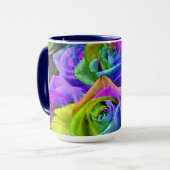 Mug Rose multicolore (Devant gauche)