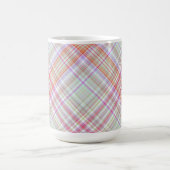 Mug Rose 'n vert Plaid géométrique (Centre)