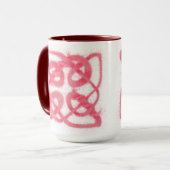 Mug ROSE NŒUD CELTIQUE Grand Combo Marron (Devant gauche)