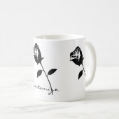 Mug Rose noir Valentine Flower Thunder_Cove (Devant droit)