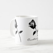 Mug Rose noir Valentine Flower Thunder_Cove (Devant gauche)