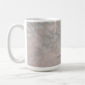 Mug Rose or et gris Elegant  en marbre Motif (Gauche)