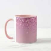 Mug Rose or rose Parties scintillant or étincelle (Gauche)
