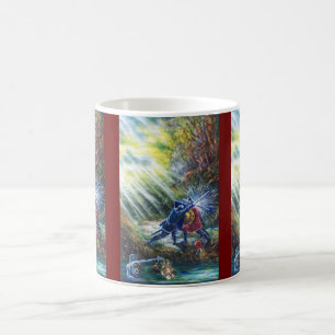 Mug ROSE OUBLIÉ combattant les chevaliers, l'argent et