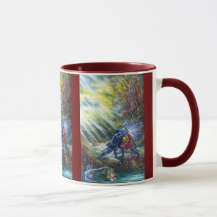 Mug ROSE OUBLIÉ combattant les chevaliers, l'argent et