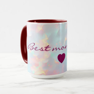 Mug Rose Pâle Menthe Douce Or Luxe Collection Moderne