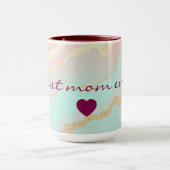Mug Rose Pâle Menthe Or Luxe Collection Populaire (Centre)