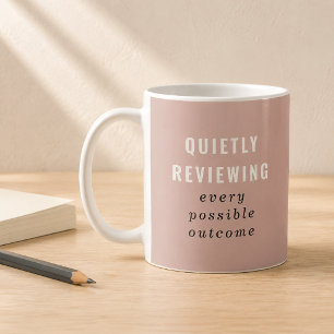Mug Rose Pâle Réfléchissant À Tous Les Résultats Possi
