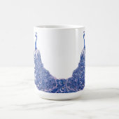 Mug Rose Paon Bleu Blanc (Centre)