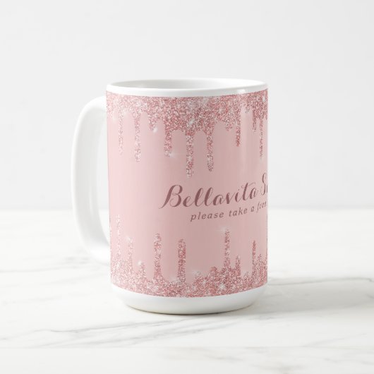 Mug Rose Parties scintillant or  Drives Salon Professi (Devant gauche)