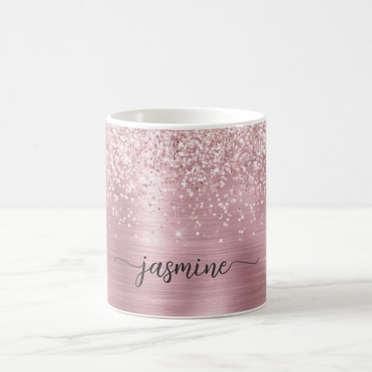 Mug Rose Parties scintillant or Monogramme Signature O (Centre)