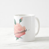 Mug Rose (Pêche) - Belle nature (Devant droit)