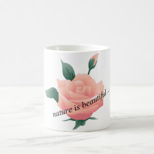 Mug Rose (Pêche) - Belle nature