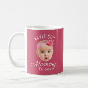 Mug Rose personnalisé avec photo du visage Cadeau pour