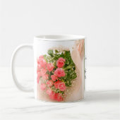 Mug Rose Personnalisé Modèle de pâte à café (Gauche)