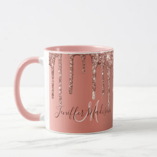 Mug Rose personnalisé Parties scintillant Gold Driver