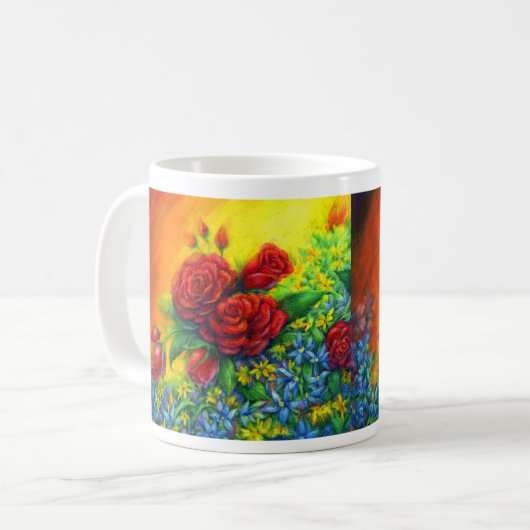 Mug Rose Plumage (Devant gauche)