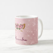 Mug Rose Princess Kitten Rose Gold Blush Pink Parties  (Devant droit)