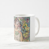 Mug Rose (quatre fleurs), Alphonse Mucha (Devant droit)