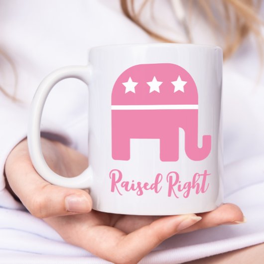 Mug Rose Raisonné Républicain De Droite