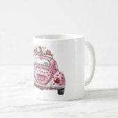 Mug Rose Red Hearts Love Car (Devant droit)