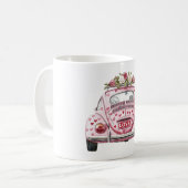 Mug Rose Red Hearts Love Car (Devant gauche)