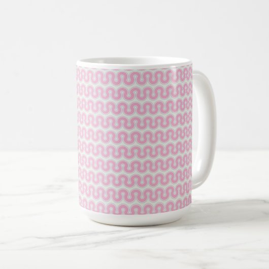Mug Rose Retro Wavy (Devant droit)