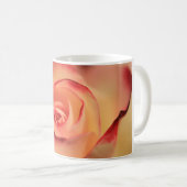 Mug Rose romantique orange (Devant droit)