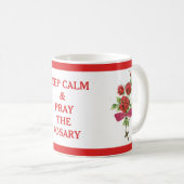 MUG ROSE ROSARY GARDE CALME CRUCIFIX (Devant droit)