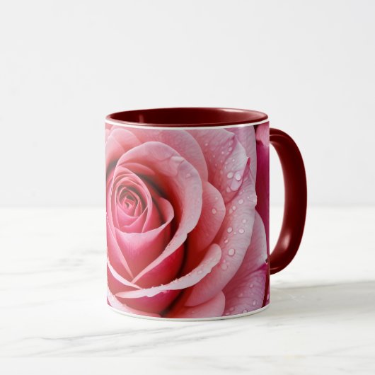 Mug rose rose (Devant droit)