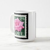 Mug Rose Rose amour (Devant gauche)