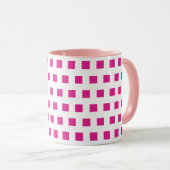 Mug rose rose blanc (Devant droit)