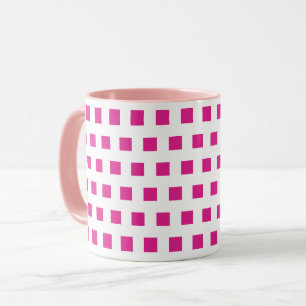 Mug rose rose blanc