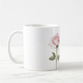 Mug Rose Rose Blanc Papillon Rêves (Gauche)
