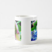 Mug Rose rose carême bleu boule de verre (Centre)