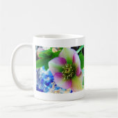 Mug Rose rose carême bleu boule de verre (Gauche)