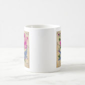 Mug Rose rose d'oiseau bleu (Centre)