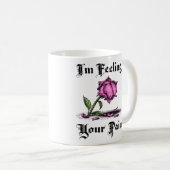Mug Rose rose en désespoir (Devant droit)