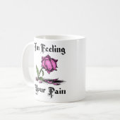 Mug Rose rose en désespoir (Devant gauche)