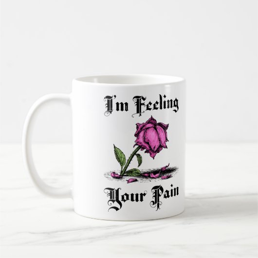 Mug Rose rose en désespoir (Gauche)