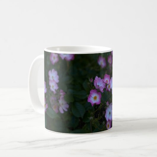 Mug Rose rose et blanc Bush (Devant gauche)