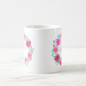 Mug Rose rose Fleur couronne (Centre)