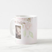 Mug Rose rose floral fille Baptême (Devant gauche)