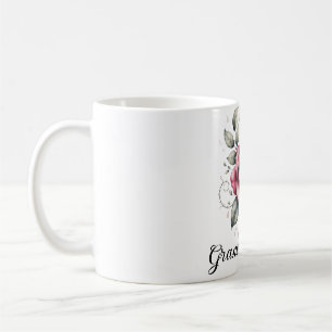 Mug Rose rose moderne élégante aquarelle belle rose