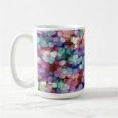 Mug Rose Rose Or Turquoise Mosaïque Millefiori Fleurs (Gauche)