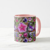 Mug Rose rose Penunia Fleurs de marguerite Fête des mè (Devant droit)