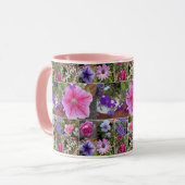 Mug Rose rose Penunia Fleurs de marguerite Fête des mè (Devant gauche)