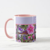 Mug Rose rose Pétunia Fleurs Floral Personnalisable (Gauche)