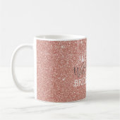 Mug Rose Rose Rose Parties scintillant or et étincelle (Gauche)