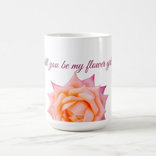 Mug Rose, Rose Rose Serez-vous ma fleurie (Centre)
